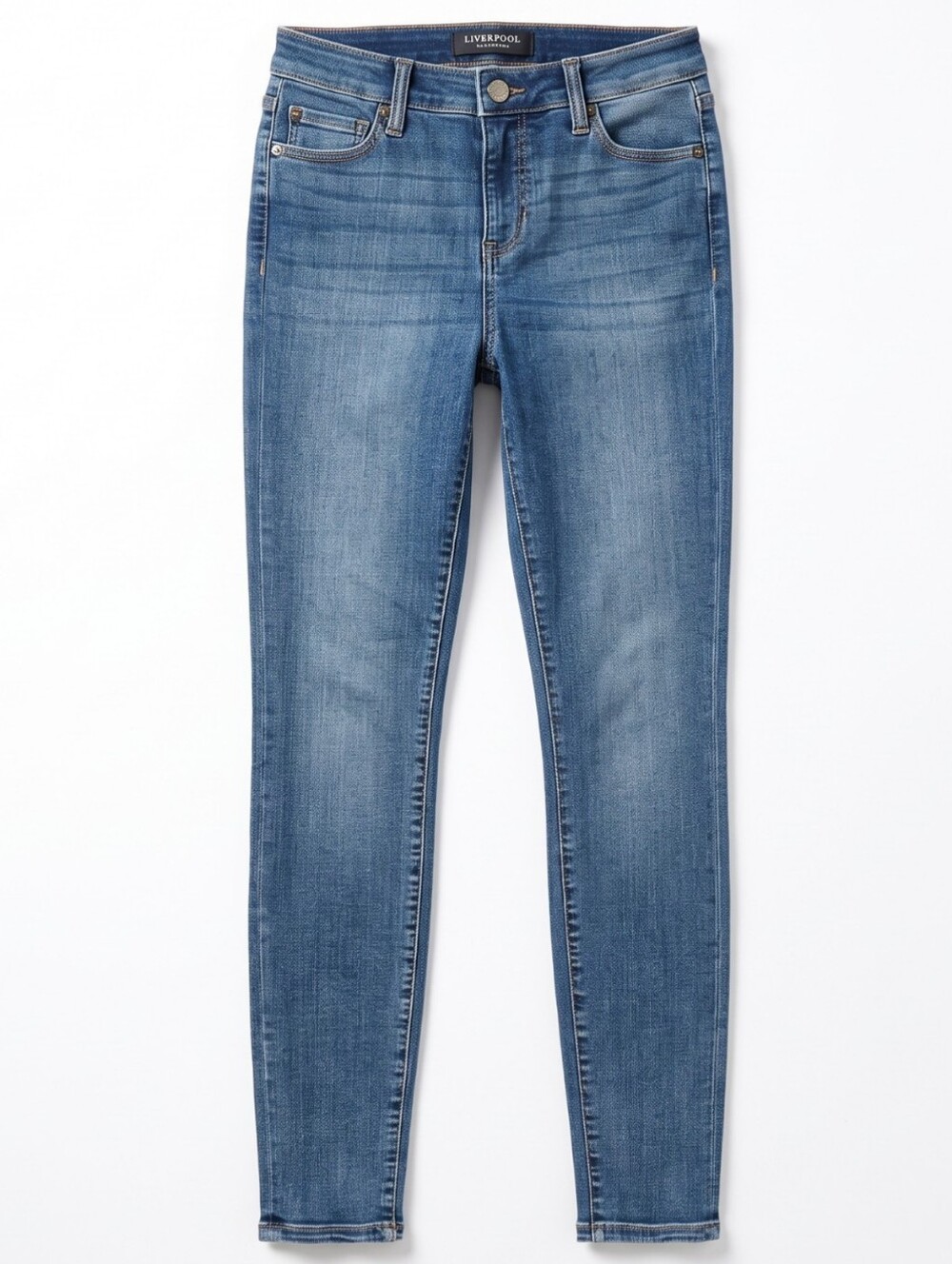 Liverpool LA Abby Skinny Jeans Womens 6 28 Victory Blue Eco Logical Stretch 30